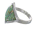 Southwest Genuine Sterling Silver Turquoise Opal Ring Size 5-3/4 QX82531