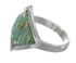 Turquoise Opal Silver Southwestern Ring Size 8 QX82536