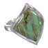 Turquoise Opal Sterling Silver Southwestern Ring Size 5 QX82539