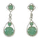 Turquoise Authentic Sterling Silver Post Dangle Southwest Earrings MX64664