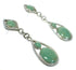 Turquoise Authentic Sterling Silver Post Dangle Southwest Earrings MX64664