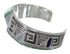 Turquoise And Sterling Silver Heavy Cuff Bracelet VX63543