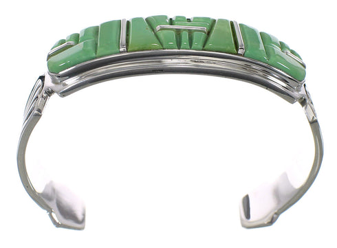 Southwestern Turquoise Sterling Silver Jewelry Cuff Bracelet VX63566