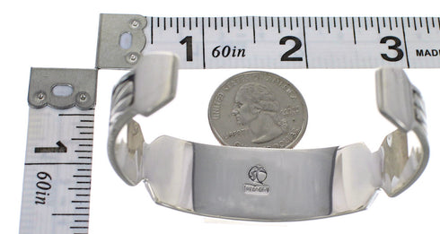 Southwestern Turquoise Genuine Sterling Silver Jewelry Cuff Bracelet VX63570