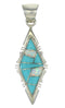 Sterling Silver Opal And Turquoise Pendant MX63871