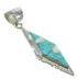 Silver Southwest Opal And Turquoise Inlay Jewelry Pendant MX63876