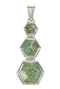 Authentic Sterling Silver Turquoise And Opal Pendant MX63913