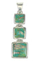 Silver Turquoise Opal Southwest Pendant MX63917