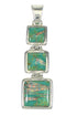 Silver Turquoise Opal Southwest Pendant MX63917
