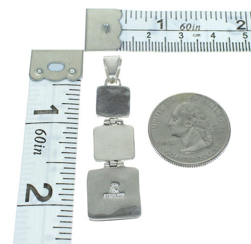 Sterling Silver Opal Turquoise Pendant MX63923