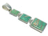Genuine Sterling Silver Opal Turquoise Inlay Pendant MX63924