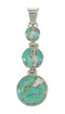 Southwest Sterling Silver Turquoise Opal Inlay Pendant MX63926