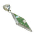 Turquoise And Opal Inlay Silver Southwest Pendant MX63956