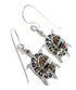 Multicolor Sterling Silver Turtle Southwest Hook Dangle Earrings WX64167