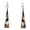 Southwestern Sterling Silver Multicolor Post Dangle Earrings WX64181