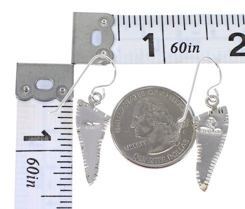 Multicolor Southwest Sterling Silver Hook Dangle Earrings WX64188