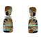 Multicolor Southwestern Genuine Sterling Silver Post Dangle Earrings WX64203