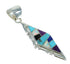 Multicolor Inlay And Sterling Silver Southwestern Slide Pendant WX63722