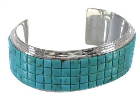 Genuine Sterling Silver Turquoise Cuff Bracelet VX63706