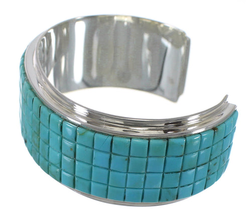 Genuine Sterling Silver Turquoise Cuff Bracelet VX63706