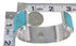 Genuine Sterling Silver Turquoise Cuff Bracelet VX63706
