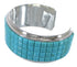 Southwest Authentic Sterling Silver Turquoise Cuff Bracelet VX63709