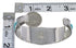 Genuine Sterling Silver Turquoise Sturdy Cuff Bracelet VX63730