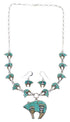 Mesa Design Bear Sterling Silver Multicolor Link Necklace Set WX71712
