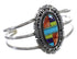 Multicolor Genuine Sterling Silver Cuff Bracelet VX63858