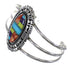 Multicolor Genuine Sterling Silver Cuff Bracelet VX63858