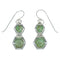 Turquoise Sterling Silver Hook Dangle Earrings AX78552