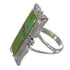 Southwestern Sterling Silver Turquoise Ring Size 5-1/2 YX79974