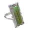 Southwest Turquoise And Sterling Silver Ring Size 4-3/4 YX79986