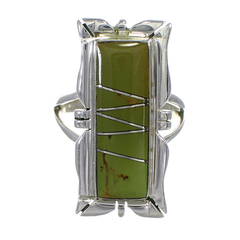 Sterling Silver Turquoise Southwest Ring Size 6 YX79998