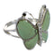 Turquoise And Sterling Silver Southwest Butterfly Ring Size 6-1/4 YX80146