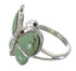 Turquoise And Sterling Silver Southwest Butterfly Ring Size 6-1/4 YX80146