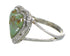 Southwestern Sterling Silver And Turquoise Heart Ring Size 4-1/2 YX80234