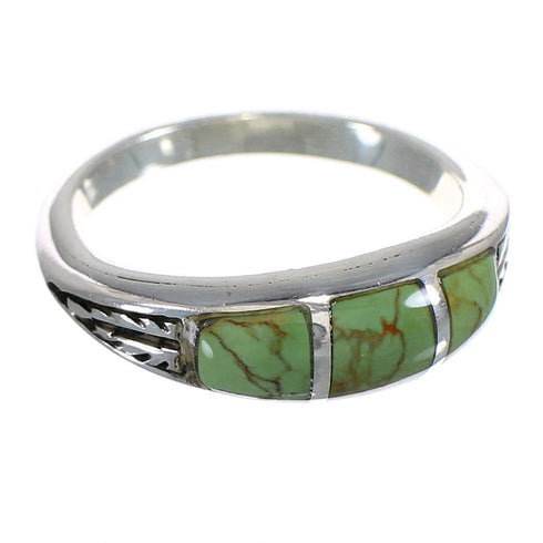 Turquoise Silver Southwest Ring Size 4-3/4 YX80309
