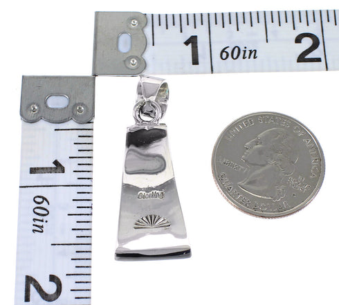 Southwest Sterling Silver And Multicolor Inlay Pendant VX64489