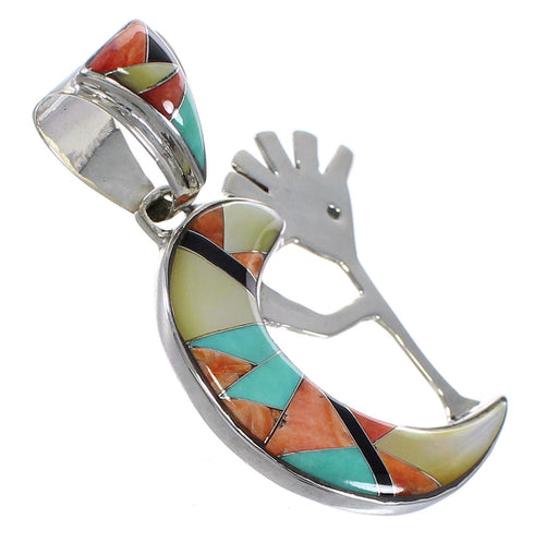 Whiterock Sunset Sterling Silver Kokopelli Pendant VX64495