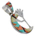 Whiterock Sunset Sterling Silver Kokopelli Pendant VX64495