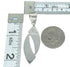 Southwest Turquoise Inlay Sterling Silver Pendant MX65160