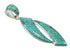 Turquoise Authentic Sterling Silver Pendant MX65165