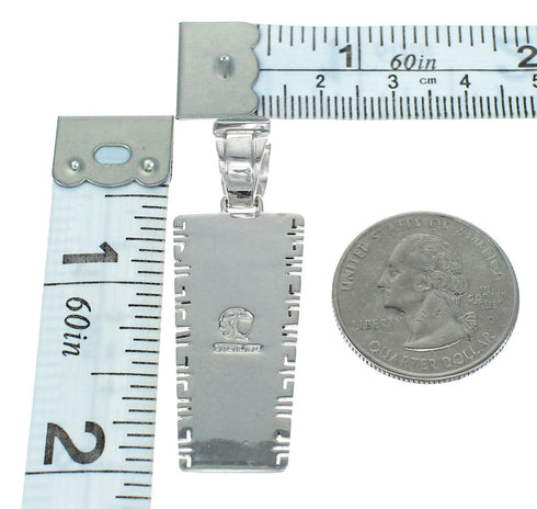 Southwest Turquoise Silver Pendant MX65175