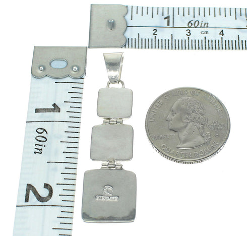 Genuine Sterling Silver Turquoise Pendant MX65245