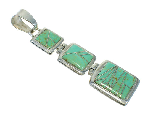 Authentic Sterling Silver Turquoise Pendant MX65246