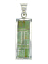Turquoise And Sterling Silver Southwest Pendant MX65272