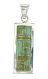 Turquoise And Silver Southwest Pendant MX65277