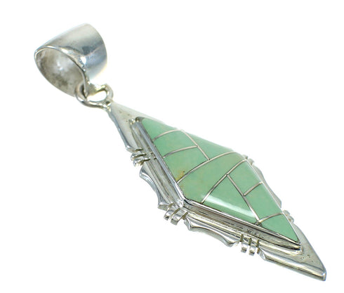 Southwest Turquoise And Genuine Sterling Silver Pendant MX65287