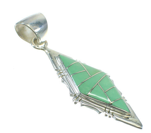 Silver Turquoise Inlay Pendant MX65291